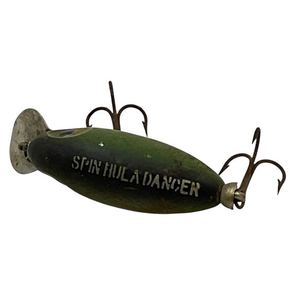 Vintage Fred Arbogast Spin Hula Dancer Fishing Lure Crankbait - Picture 6 of 6